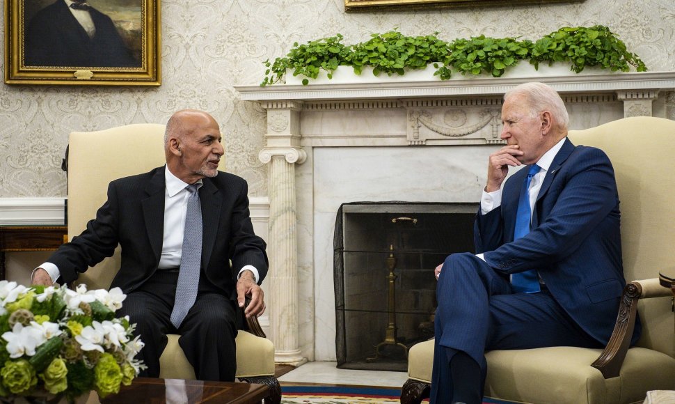 Ashrafas Ghani ir Joe Bidenas