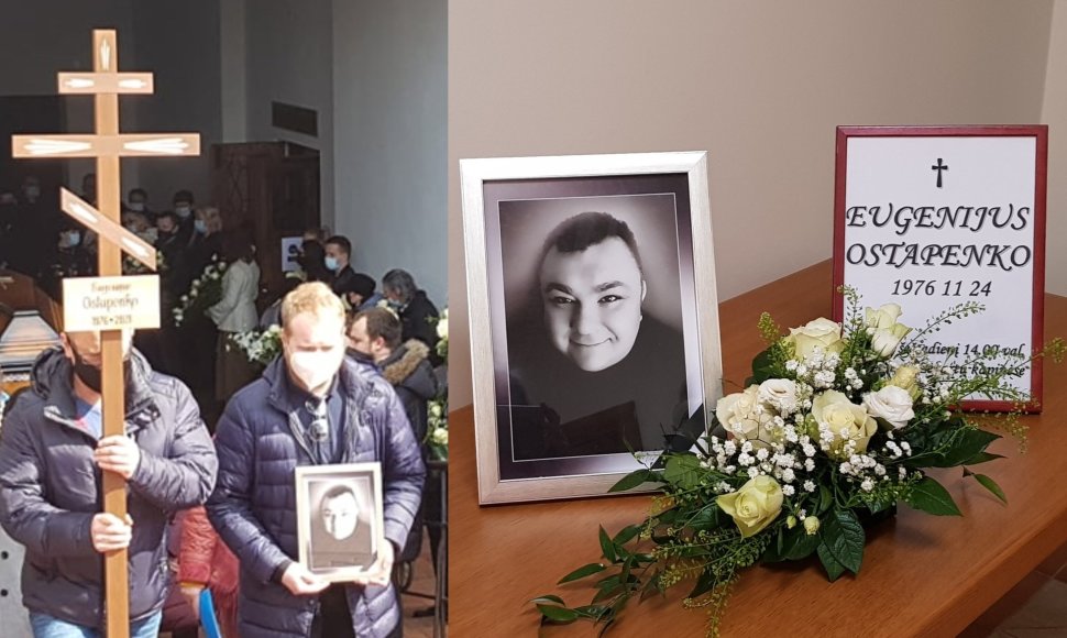Eugenijaus Ostapenko laidotuvių akimirka