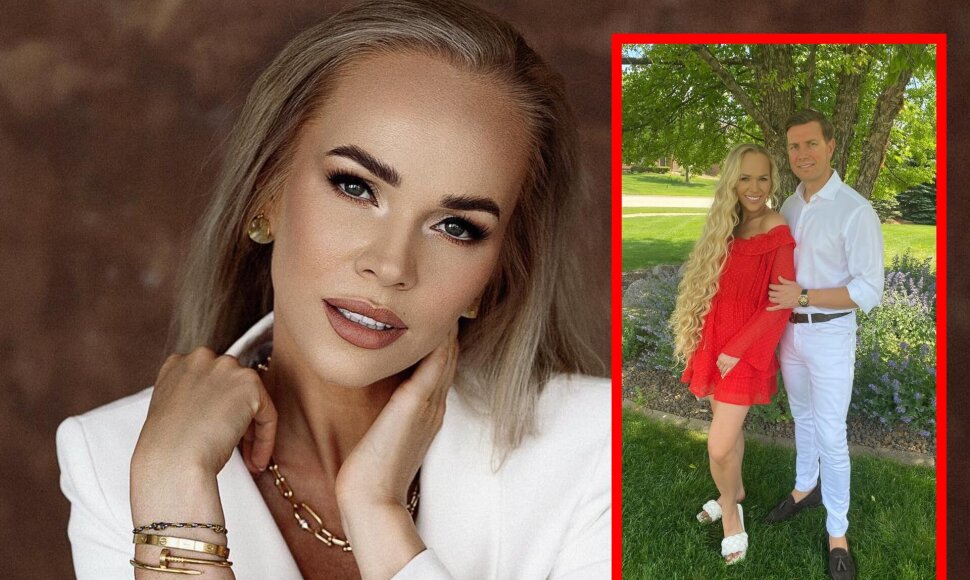 Ieva Voveris su vyru Andriumi