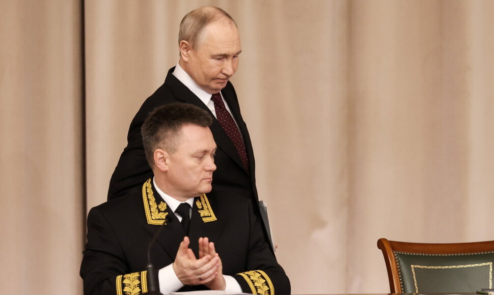 Vladimiras Putinas ir Rusijos generalinis prokuroras Igoris Krasnovas