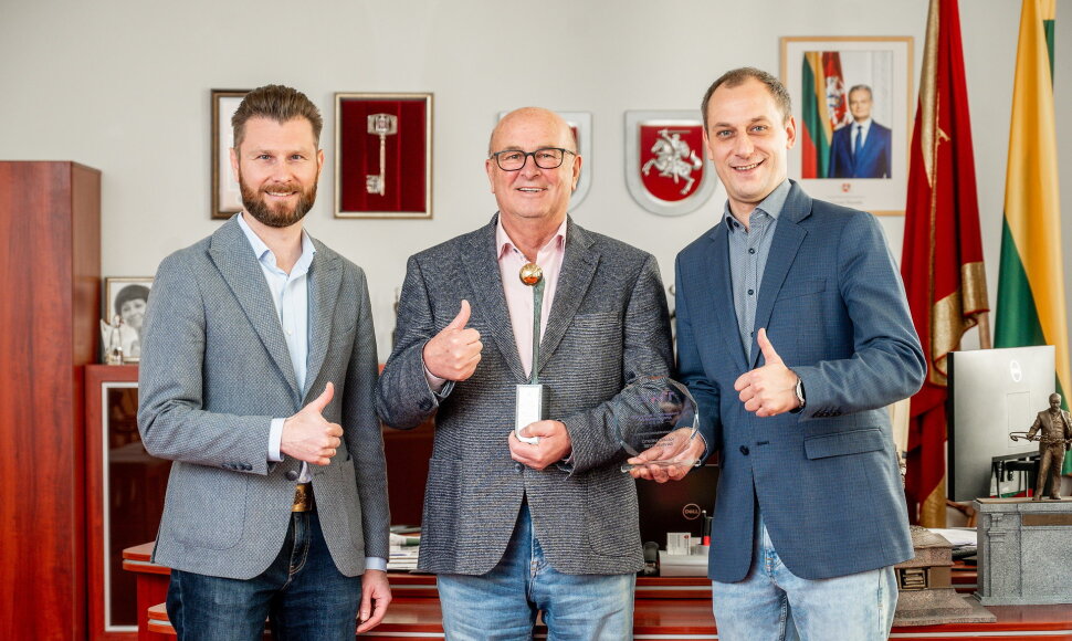 Iš kairės Andrius Palionis, Visvaldas Matijošaitis ir Mantas Jurgutis
