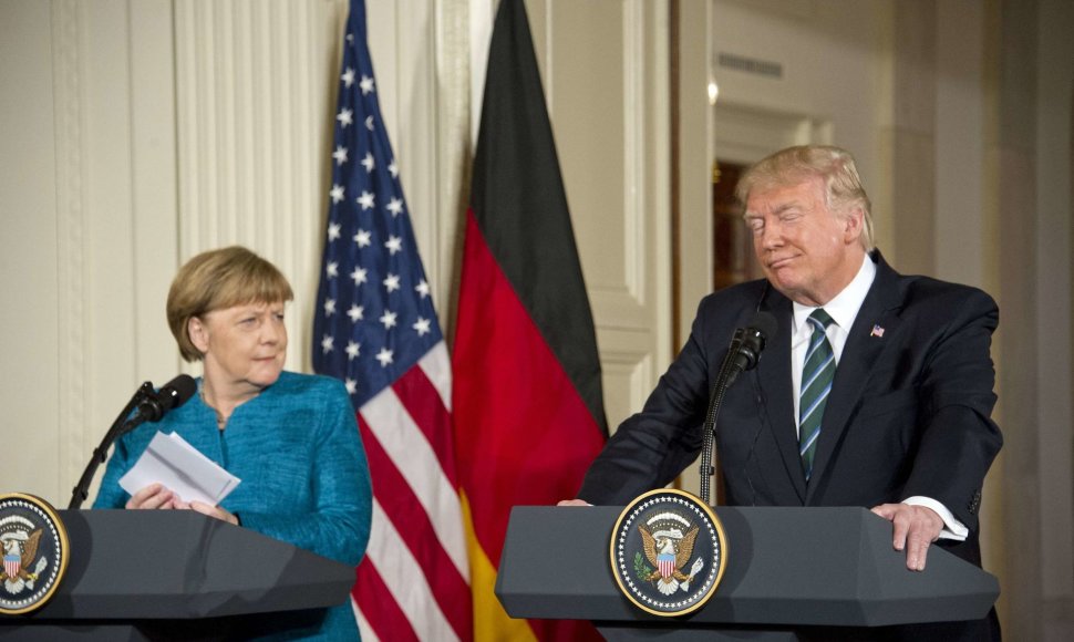 Angela Merkel ir Donaldas Trumpas