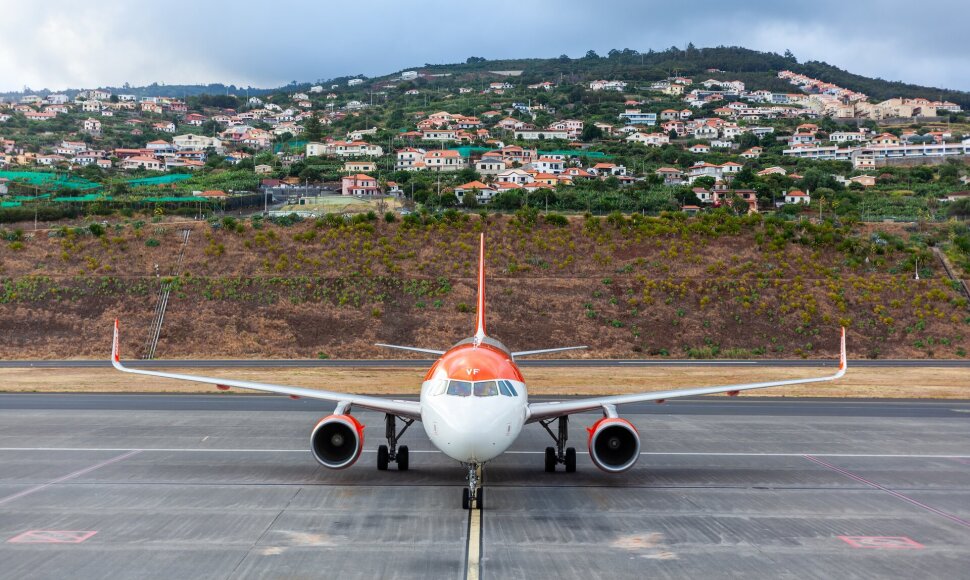 „EasyJet“ lėktuvas Madeiroje