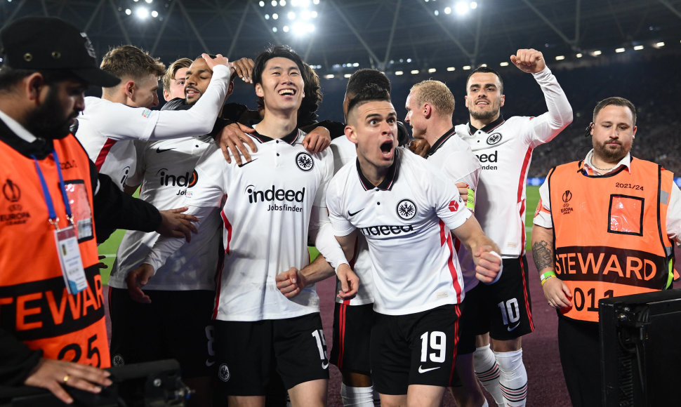 „Eintracht“ džiaugiasi pergale.