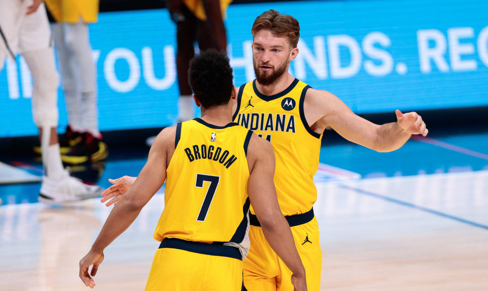 Malcolmas Brogdonas ir Domantas Sabonis