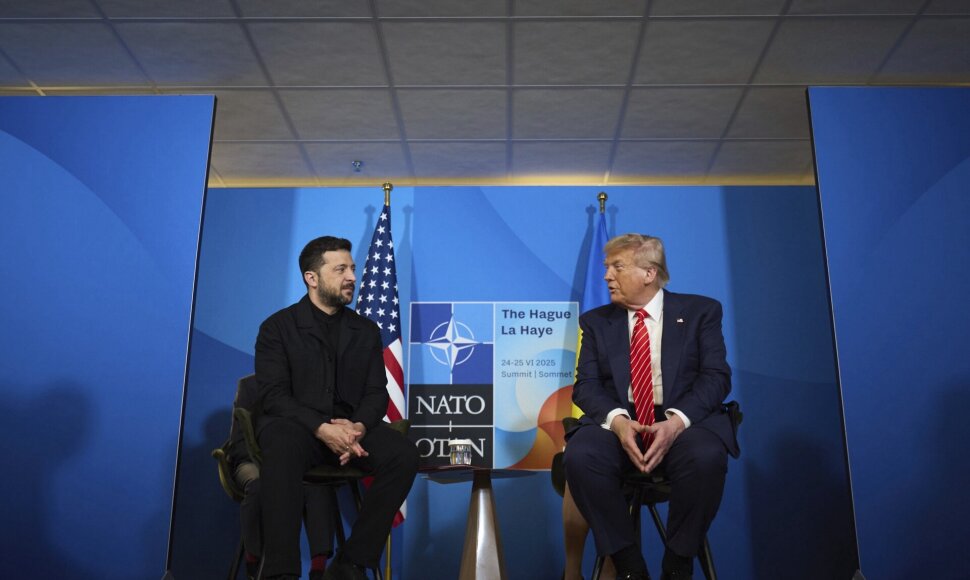 Volodymyras Zelenskis su Donaldu Trumpu / Ukraine Presidency/Ukrainian Pre / ZUMAPRESS.com
