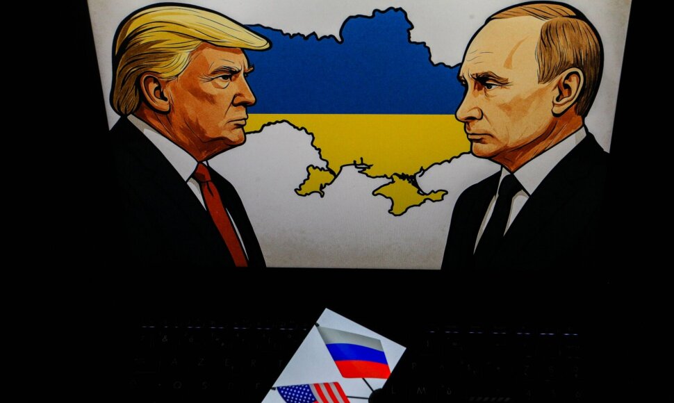 Donaldas Trumpas ir Vladimiras Putinas / Yassine Mahjoub/SIPA / Yassine Mahjoub/SIPA