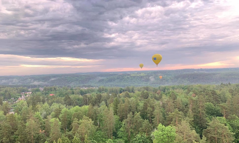 Netikėtai pasikeitus oro sąlygoms, pilotai buvo priversti leistis.