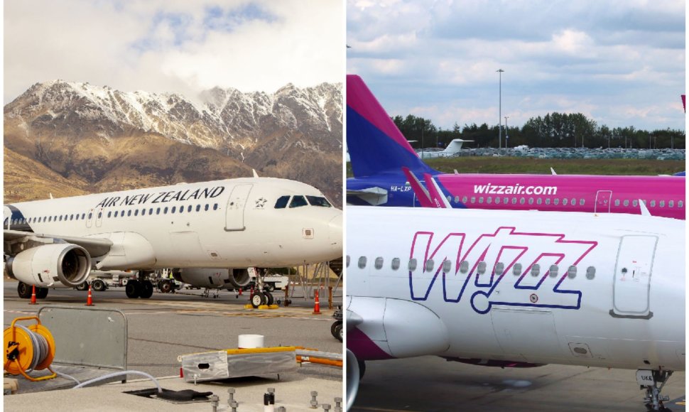 Apdovanojimai: geriausios oro linijos Air New Zealand ir geriausios žemų sąnaudų oro linijos Europoje Wizz Air