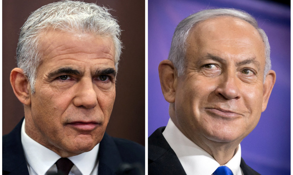 Yairas Lapidas ir Benjaminas Netanyahu