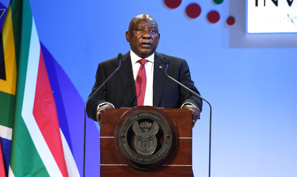 Pietų Afrikos Respublikos prezidentas Cyrilas Ramaphosa