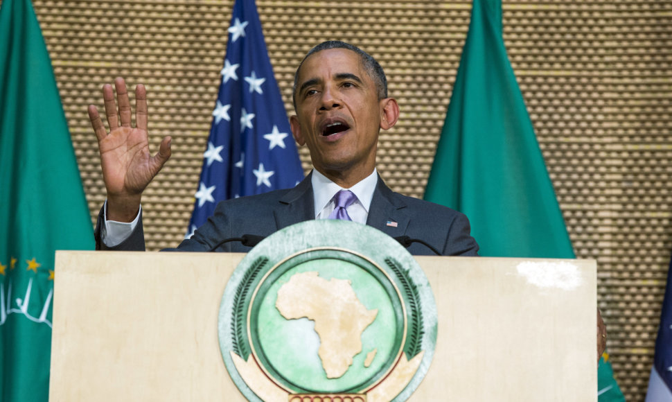 Baracko Obamos kalba AS būstinėje Adis Abeboje