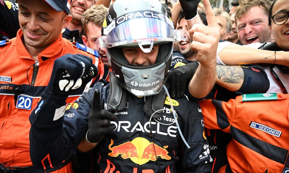 Monako GP nugalėtojas S.Perezas (Red Bull)