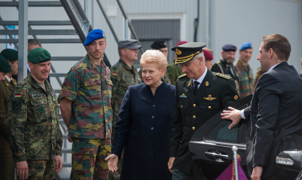Prezidentė Dalia Grybauskaitė su Belgų karaliumi Philippe'u Rukloje