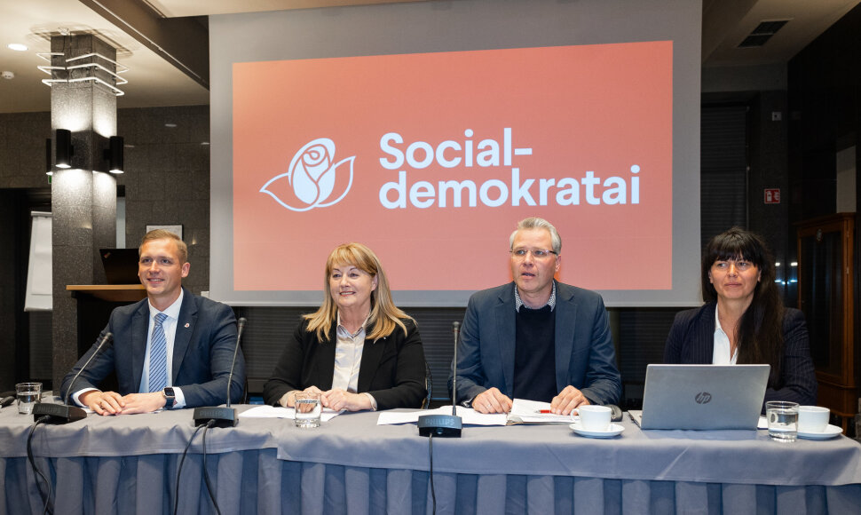 Lietuvos socialdemokratų partijos prezidiumo posėdžio pradžia