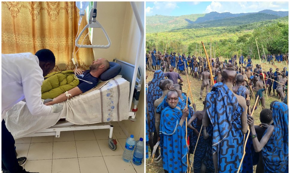 Danas Pankevičius sunkiai susirgo lankydamas atokią Sutra gentį Etiopijoje