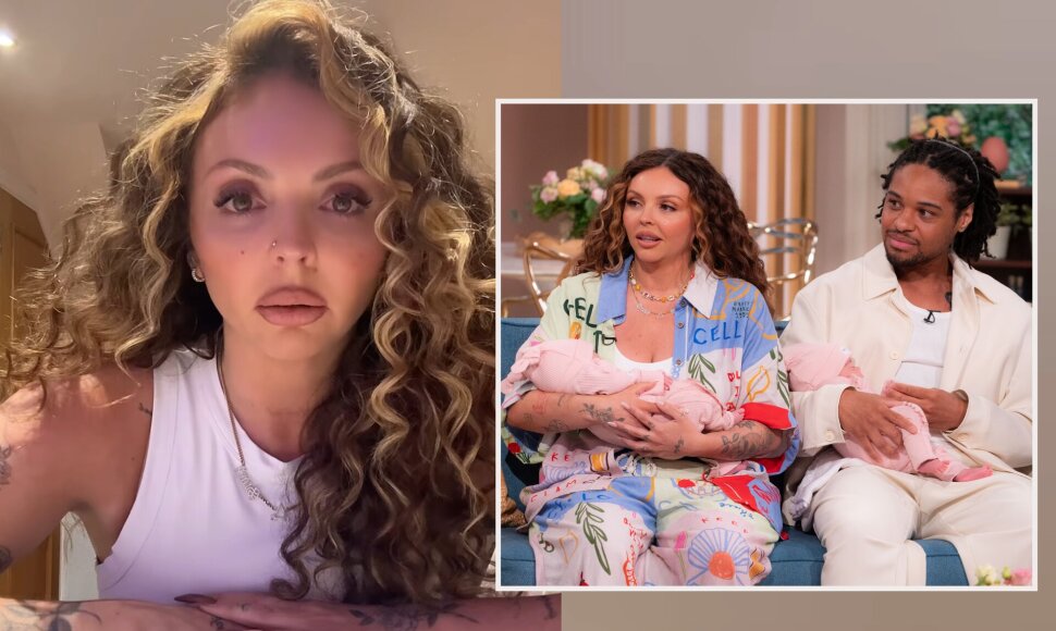 Jesy Nelson su sužadėtiniu ir dukromis