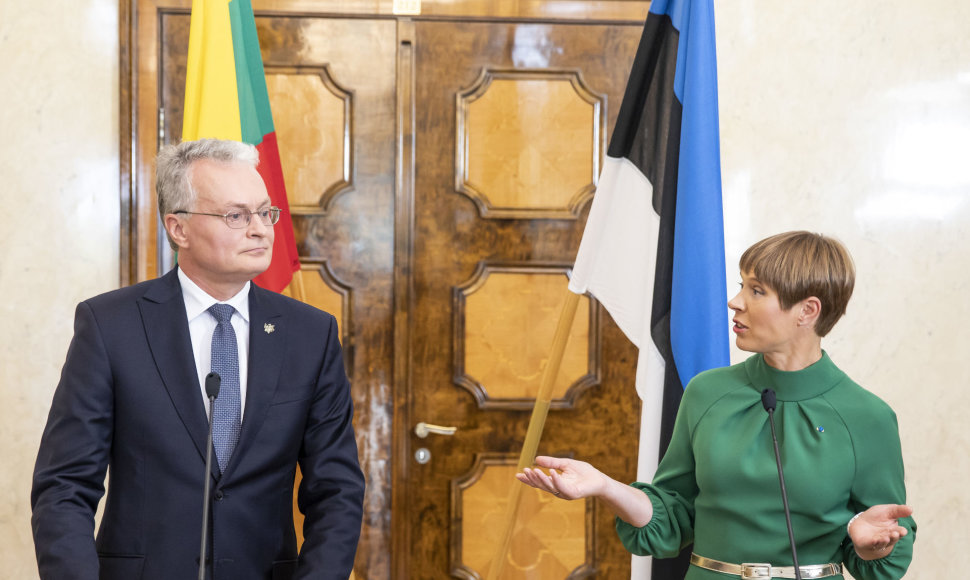 Prezidento Gitano Nausėdos ir Estijos prezidentės Kersti Kaljulaid spaudos konferencija