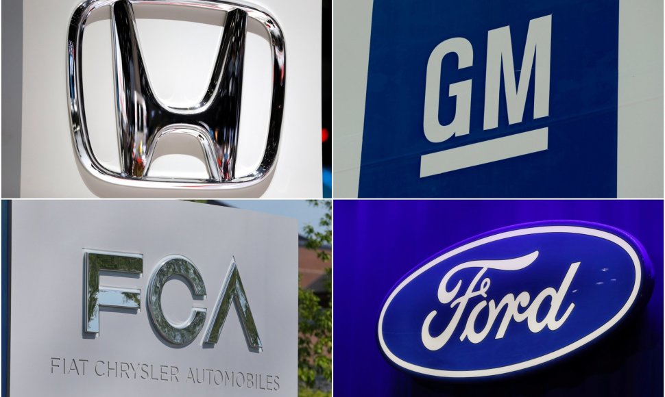 „Honda“, „General Motors“, „Fiat Chrysler“, „Ford“