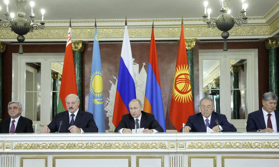 Armėnijos, Baltarusijos, Rusijos, Kazachstano ir Kirgizijos vadovai Maskvoje