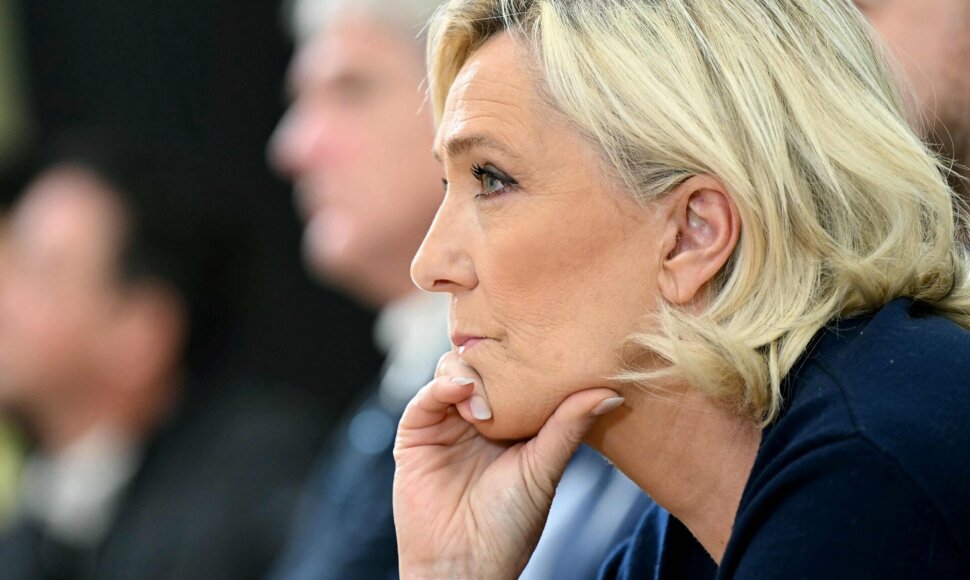 Prancūzų kraštutinių dešiniųjų lyderė Marine Le Pen / BERTRAND GUAY / AFP