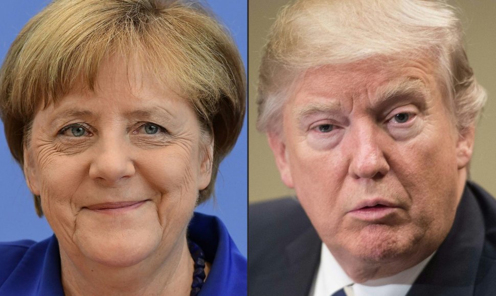 Angela Merkel ir Donaldas Trumpas