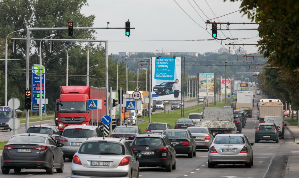 Rekonstruota Vilniaus Savanorių pr. ir Sausupio g. sankryža