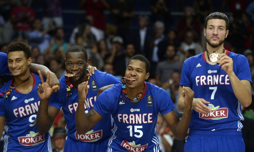 Prancūzijos rinktinė iškovojo Pasaulio krepšinio čempionato bronzos medalius