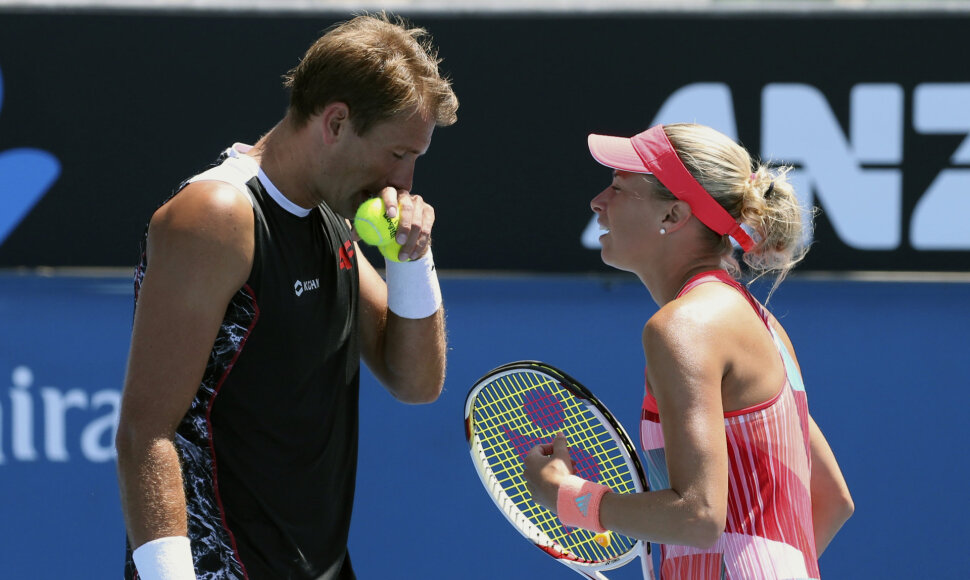 Lukaszas Kubotas ir Andrea Hlavackova