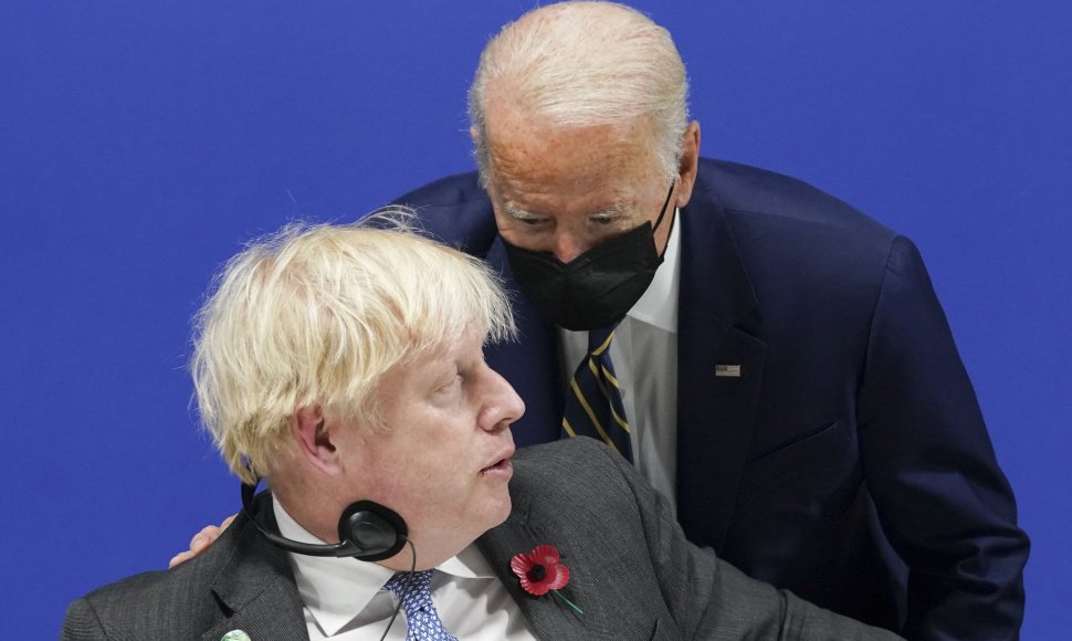 Borisas Johnsonas ir Joe Bidenas