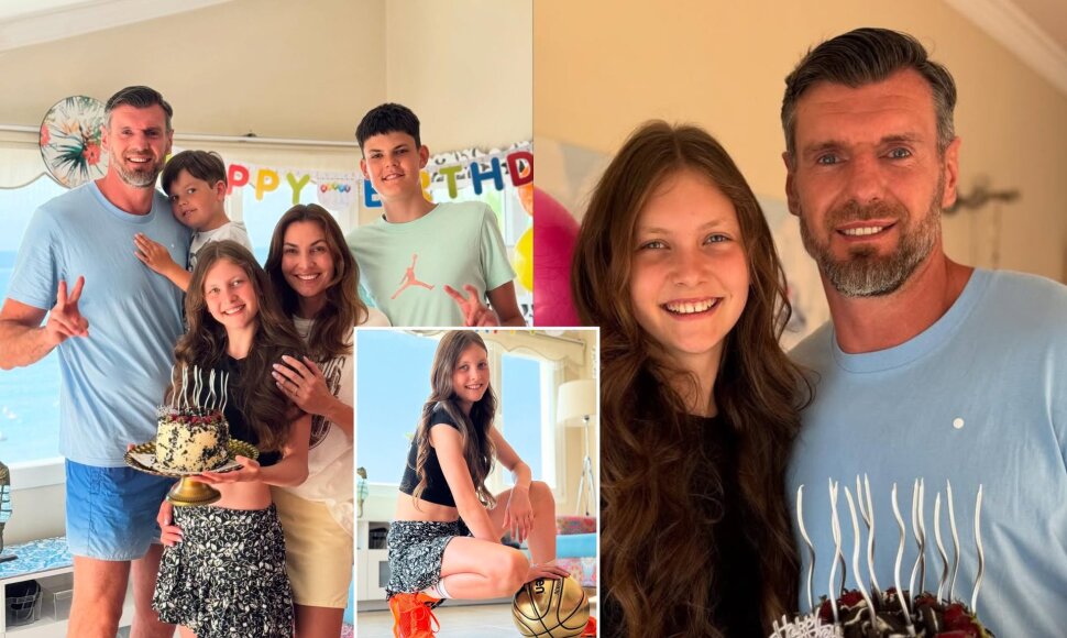 K&scaron;i&scaron;tofo Lavrinovičiaus dukros Emily gimtadienis
