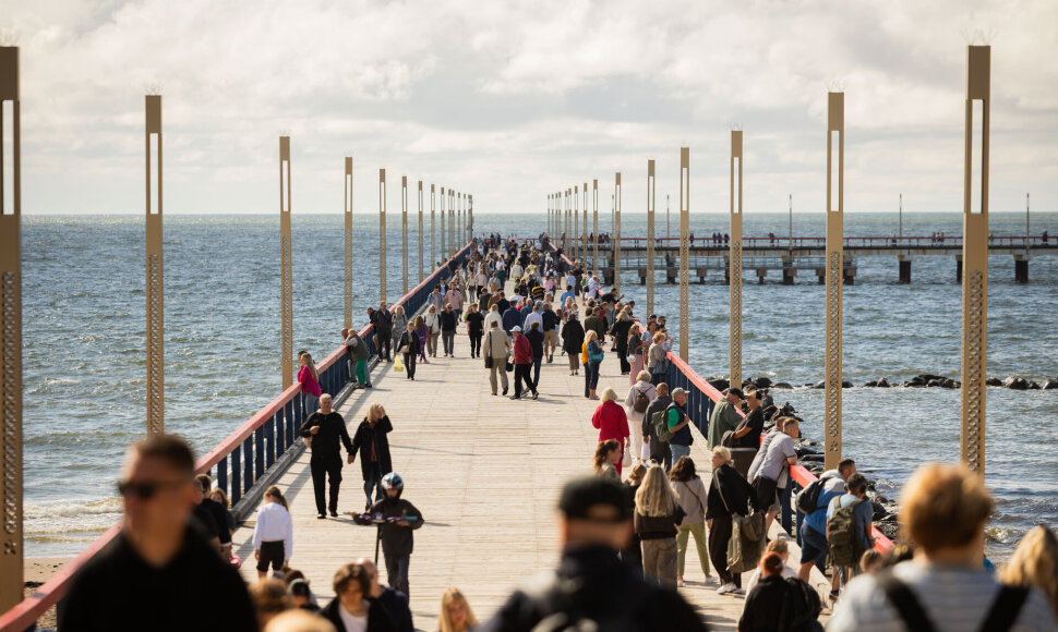 Žvarbi pirmadienio popietė Palangoje