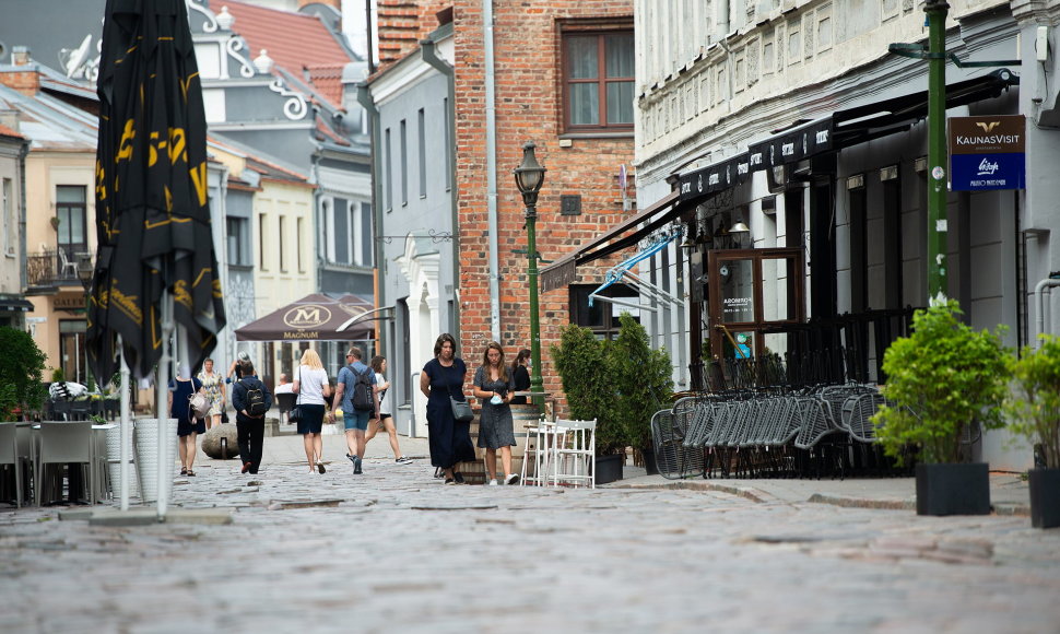 Nelygus Vilniaus gatvės grindinys