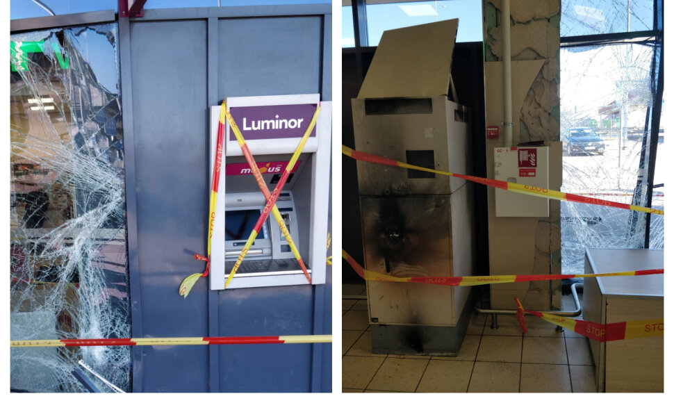 Vievyje nusikaltėliai laužėsi į bankomatą