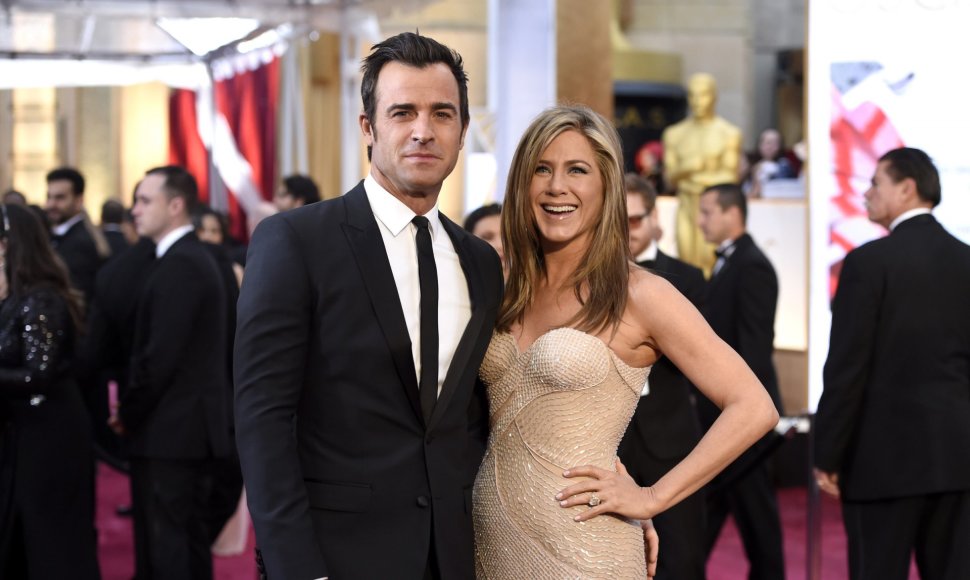 Justinas Theroux ir Jennifer Aniston