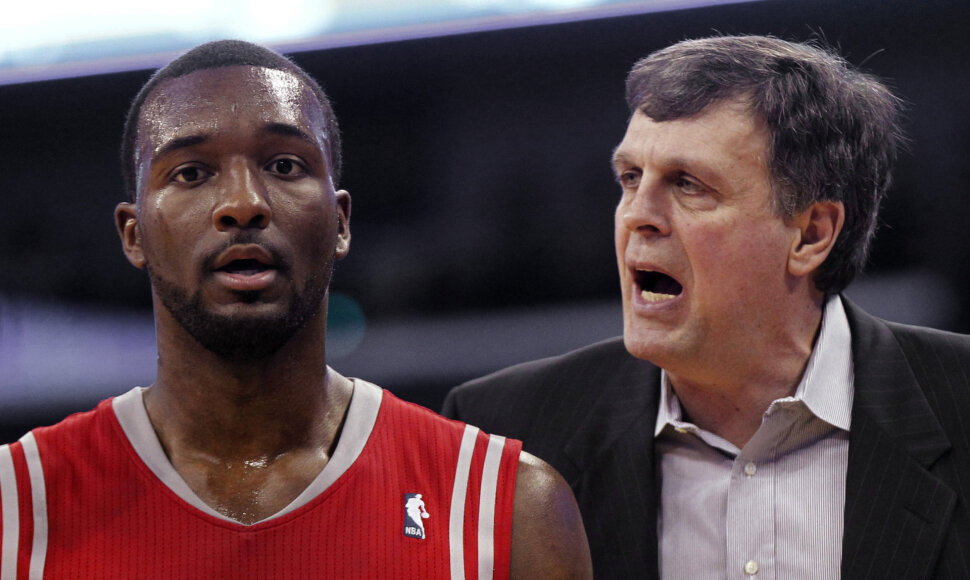 Jordanas Hamiltonas ir Kevinas McHale'as