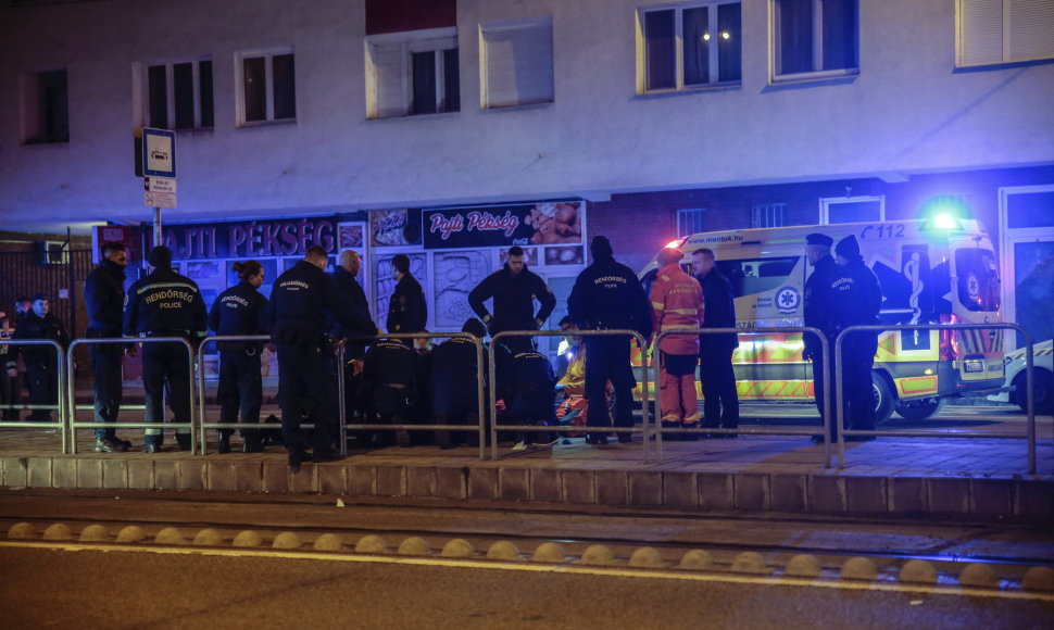 Vengrijos sostinėje užpuolikas subadė tris į pranešimą sureagavusius policijos pareigūnus
