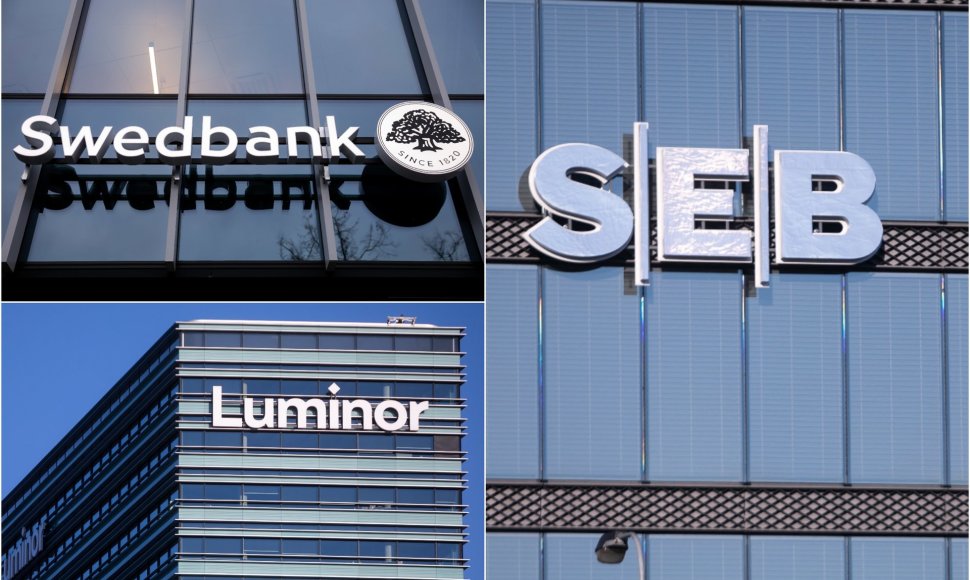 „Swedbank“, „Luminor“ ir SEB bankai