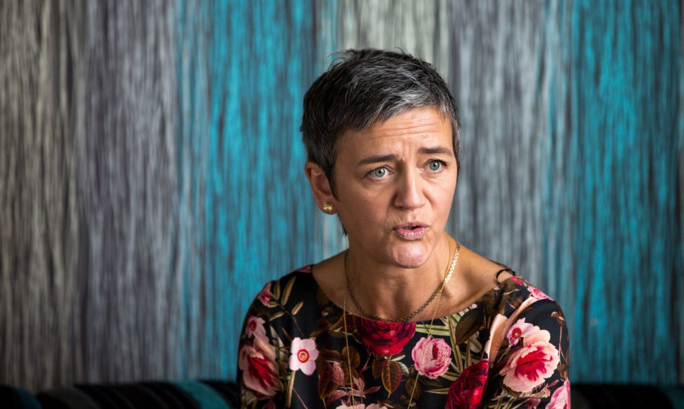 Eurokomisarė Margrethe Vestager