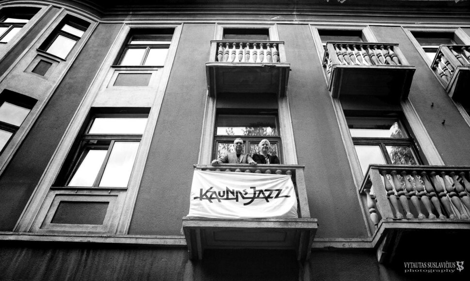 Jonas Jučas ir Ramūnas Zilnys. Fotografas Vytautas Suslavičius. 2018 m.