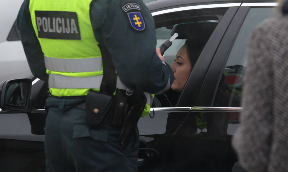 Policijos reidas Kauno Europos pr.