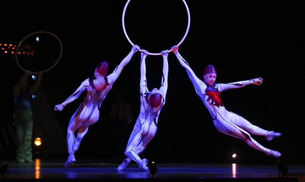 „Cirque du Soleil“ pasirodymo „Quidam“ akimirka