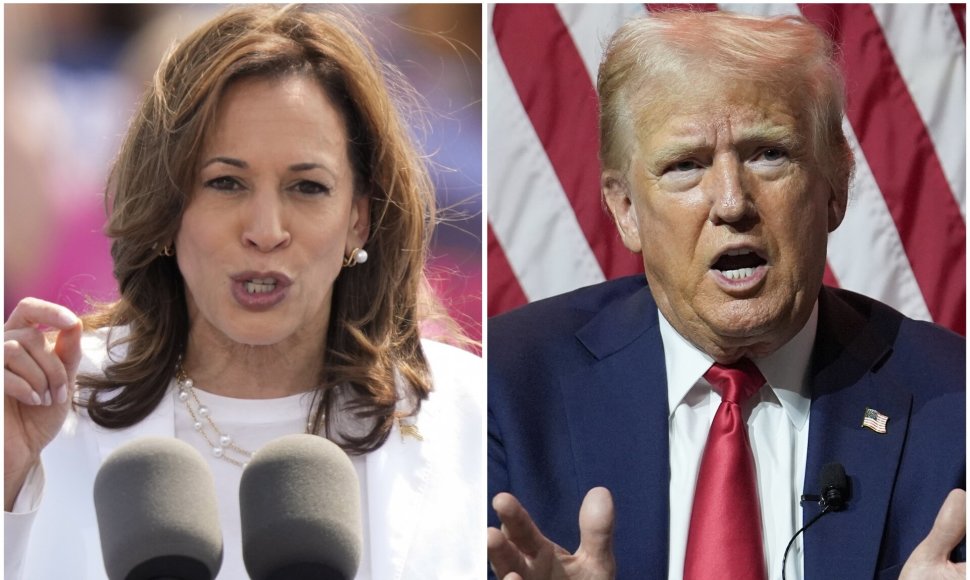 Kamala Harris ir Donaldas Trumpas