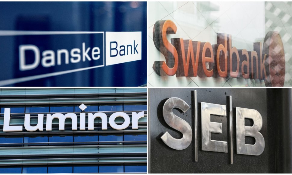„SEB“, „Swedbank“, „Danske Bank“ ir „Luminor“