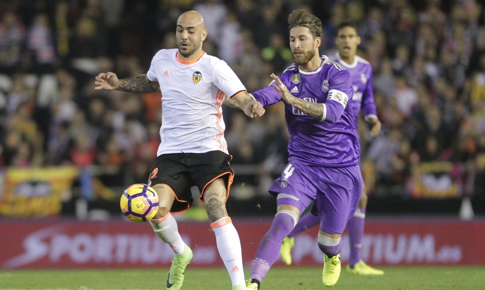 Simone Zaza ir Sergio Ramosas