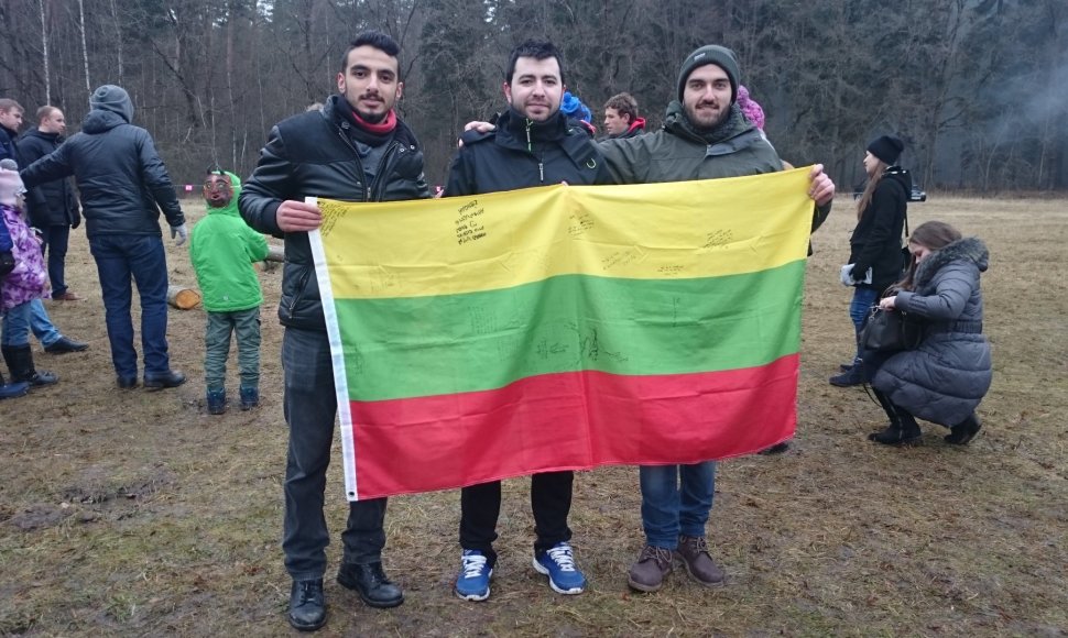 Užsieniečiai studentai Rumšiškėse švenčia Užgavėnes