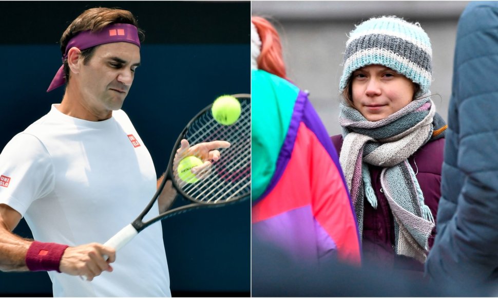 Rogeris Federeris gynėsi nuo Gretos Thunberg kritikos
