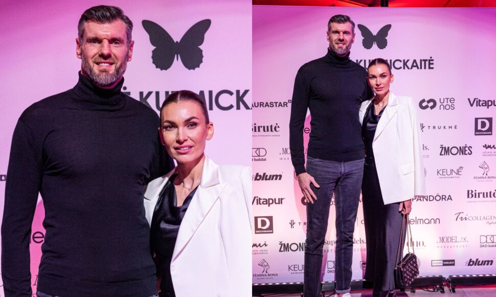 K&scaron;i&scaron;tofas Lavrinovičius su žmona Tatjana.