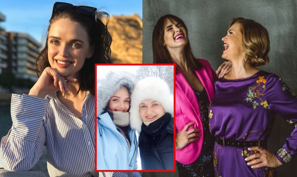 Akvilė Žirgulytė su mama Daiva