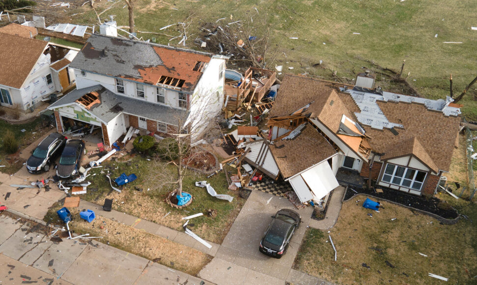 Tornado pasekmės pietinėje JAV dalyje